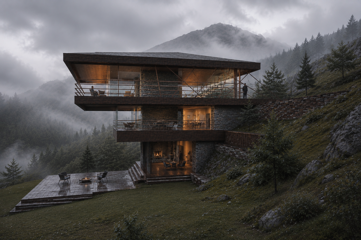 Faraya's Inverted Mountain Residence